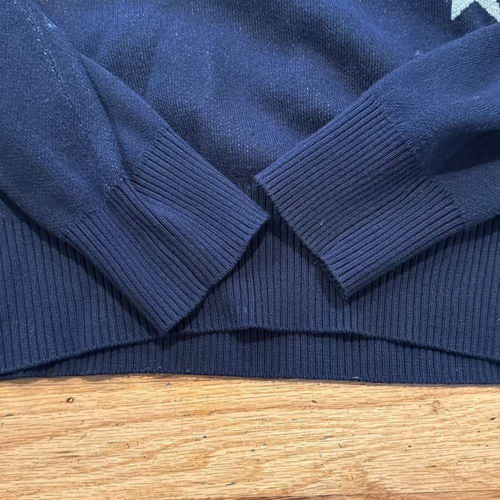 Spiritual Gangster Navy and White Star Sweater - Picture 4 of 5